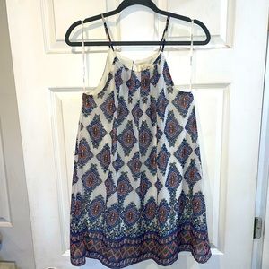 Sweet Wanderer light weight boho print dress size small.